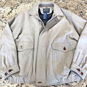 Size L Rainforest Mens Bomber Jacket Removable Thermolite Liner Olive Green CN